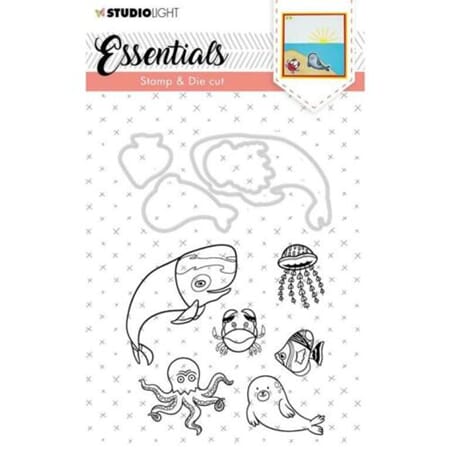 Essentials Stamp & Die cut - No 31 Animals Ocean