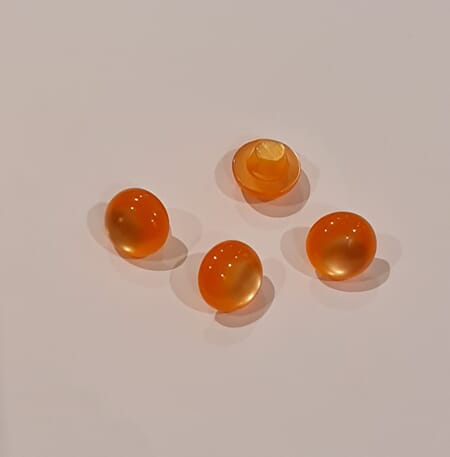 Øyeknapp - orange - 10 mm