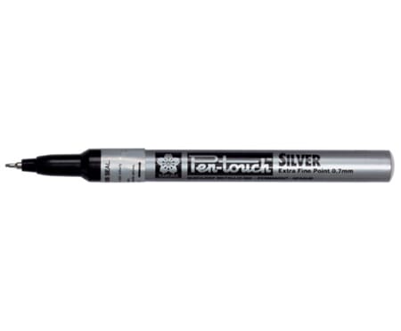 Sakura Pen Touch - Extra Fine 0,7 mm - Sølv